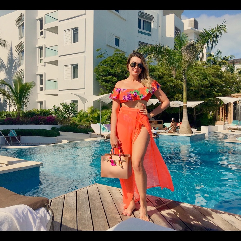 Rose Gold Jelly Waterproof Handbag - Picture 4 of 5